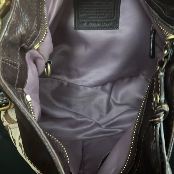 Coach Signature Brown Shoulder Bag - Picture 2 of 5